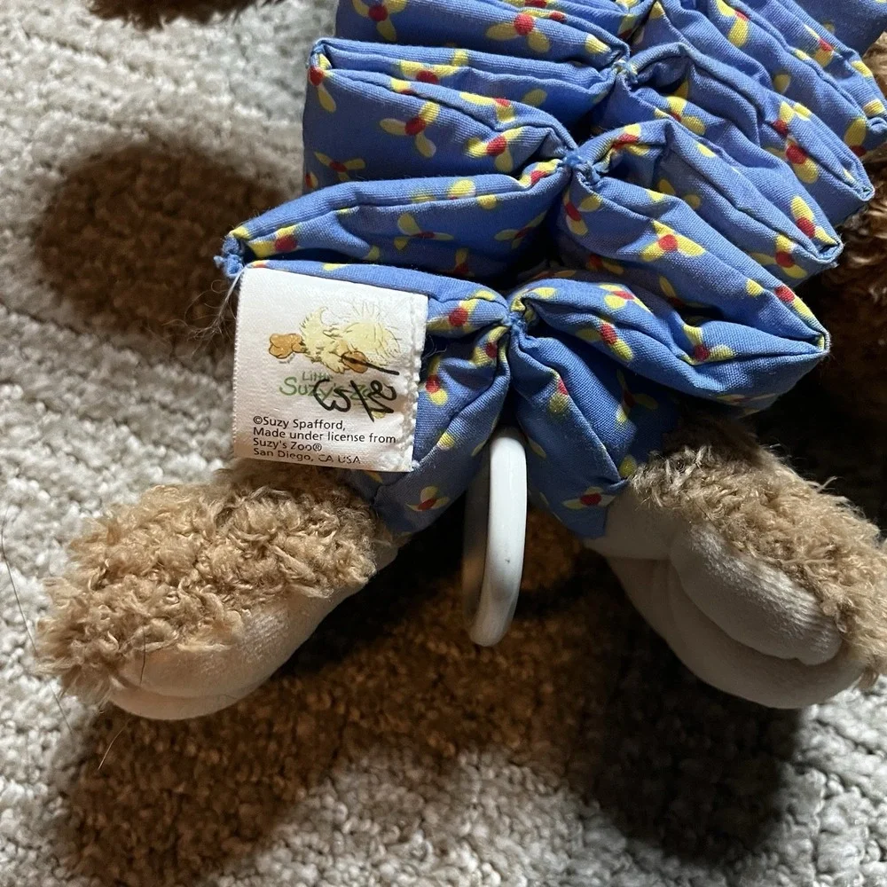 Vintage Crib Nursery Pull‎ String Musical Bear By Little Suzy's Zoo Works